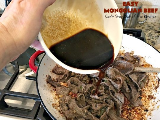 Easy 30-Minute Mongolian Beef | Can't Stay Out of the Kitchen | this is perfect for weeknight suppers when you need to have a meal ready in 30 minutes! This scrumptious #beef entree is absolutely terrific served over rice. #glutenfree