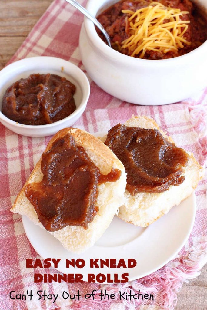 Easy No Knead Dinner Rolls | Can't Stay Out of the Kitchen | this incredibly easy 6-ingredient #recipe is the best #DinnerRoll recipe ever! The dough is kneaded in the #breadmaker so there's no kneading or stirring! If your family enjoys dinner rolls this is the perfect recipe for family, company or #holiday dinners. Everyone will rave over them and beg you to make them again! #bread #HolidaySideDish #NoKneadDinnerRolls #EasyNoKneadDinnerRolls #HolidayDinnerRolls #CompanyDinnerRolls