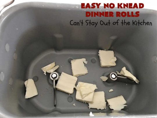 Easy No Knead Dinner Rolls | Can't Stay Out of the Kitchen | this incredibly easy 6-ingredient #recipe is the best #DinnerRoll recipe ever! The dough is kneaded in the #breadmaker so there's no kneading or stirring! If your family enjoys dinner rolls this is the perfect recipe for family, company or #holiday dinners. Everyone will rave over them and beg you to make them again! #bread #HolidaySideDish #NoKneadDinnerRolls #EasyNoKneadDinnerRolls #HolidayDinnerRolls #CompanyDinnerRolls