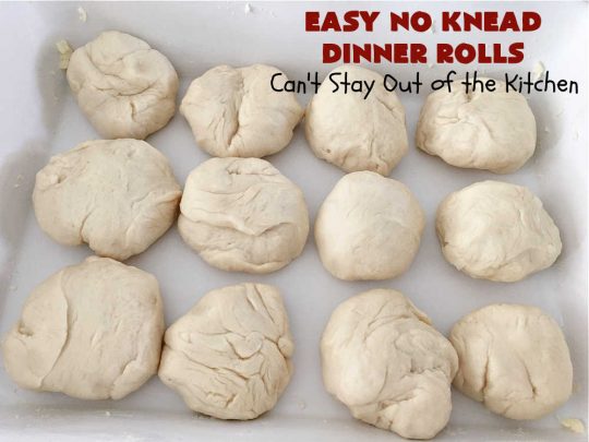 Easy No Knead Dinner Rolls | Can't Stay Out of the Kitchen | this incredibly easy 6-ingredient #recipe is the best #DinnerRoll recipe ever! The dough is kneaded in the #breadmaker so there's no kneading or stirring! If your family enjoys dinner rolls this is the perfect recipe for family, company or #holiday dinners. Everyone will rave over them and beg you to make them again! #bread #HolidaySideDish #NoKneadDinnerRolls #EasyNoKneadDinnerRolls #HolidayDinnerRolls #CompanyDinnerRolls