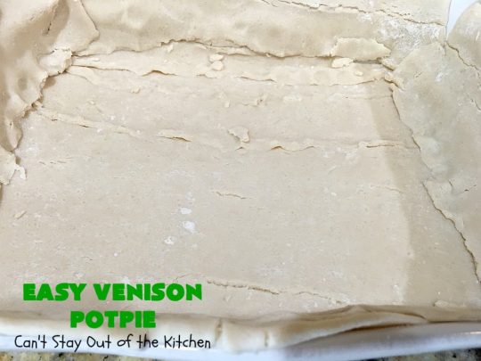 Easy Venison Potpie | Can't Stay Out of the Kitchen | this easy #Potpie #recipe will knock your socks off! If you have family members that hunt, this is a fantastic way to use up ground or chunk #venison. #DeerMeat #EasyVenisonPotPie
