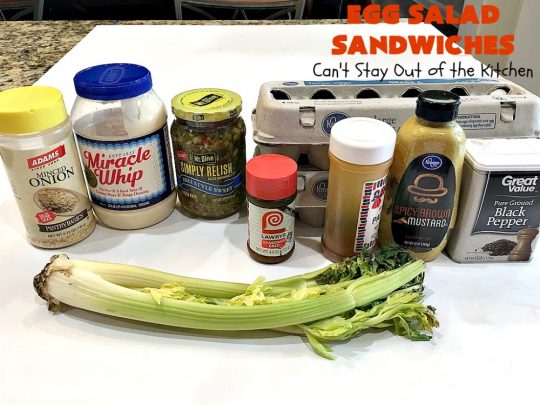 Egg Salad Sandwiches | Can't Stay Out of the Kitchen | this is our favorite #EggSalad #recipe. Anytime we have a lot of #eggs on hand, these #sandwiches are on the menu! We love this easy & delicious recipe. #EggSaladSandwiches #FavoriteEggSaladSandwiches #BestEggSaladSandwiches