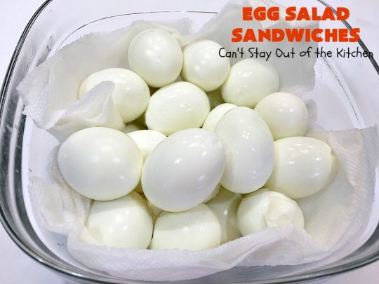 Egg Salad Sandwiches | Can't Stay Out of the Kitchen | this is our favorite #EggSalad #recipe. Anytime we have a lot of #eggs on hand, these #sandwiches are on the menu! We love this easy & delicious recipe. #EggSaladSandwiches #FavoriteEggSaladSandwiches #BestEggSaladSandwiches