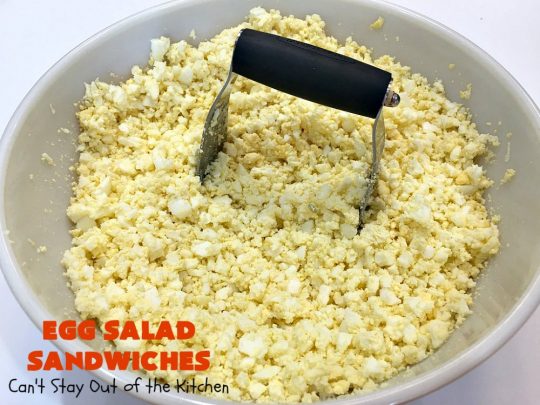 Egg Salad Sandwiches | Can't Stay Out of the Kitchen | this is our favorite #EggSalad #recipe. Anytime we have a lot of #eggs on hand, these #sandwiches are on the menu! We love this easy & delicious recipe. #EggSaladSandwiches #FavoriteEggSaladSandwiches #BestEggSaladSandwiches