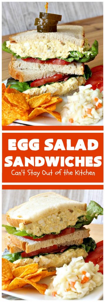Egg Salad Sandwiches | Can't Stay Out of the Kitchen | this is our favorite #EggSalad #recipe. Anytime we have a lot of #eggs on hand, these #sandwiches are on the menu! We love this easy & delicious recipe. #EggSaladSandwiches #FavoriteEggSaladSandwiches #BestEggSaladSandwiches