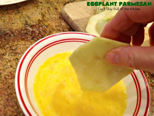 Eggplant Parmesan | Can't Stay Out of the Kitchen | this is my favorite #recipe for #EggplantParmesan. It's absolutely scrumptious & terrific for a side dish or as a main dish for #MeatlessMondays. It's gooey & cheesy from #Parmesan & #MozzarellaCheese. #Italian #ItalianMainDish #eggplant #BestEggplantParmesan