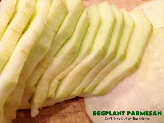 Eggplant Parmesan | Can't Stay Out of the Kitchen | this is my favorite #recipe for #EggplantParmesan. It's absolutely scrumptious & terrific for a side dish or as a main dish for #MeatlessMondays. It's gooey & cheesy from #Parmesan & #MozzarellaCheese. #Italian #ItalianMainDish #eggplant #BestEggplantParmesan