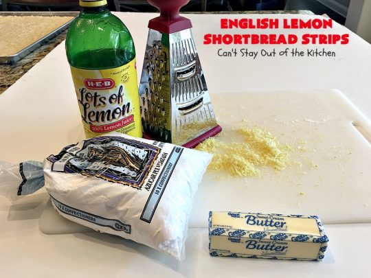 English Lemon Shortbread Strips | Can't Stay Out of the Kitchen | these amazing #lemon bars have a lemony icing to die for. They're terrific for #holiday parties, #Christmas #cookie exchanges or #tailgating. #dessert