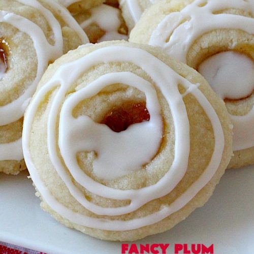 Fancy Plum Thumbprint Cookies | Can't Stay Out of the Kitchen | marvelous #cookie for any kind of #holiday, backyard BBQ, potluck or family reunion. #dessert
