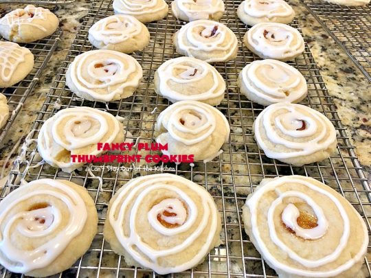 Fancy Plum Thumbprint Cookies | Can't Stay Out of the Kitchen | marvelous #cookie for any kind of #holiday, backyard BBQ, potluck or family reunion. #dessert