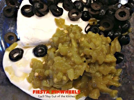 Fiesta Pinwheels | Can't Stay Out of the Kitchen | these fantastic #TexMex #Pinwheels are the perfect #appetizer for game days, #tailgating parties or potlucks. They're easy to make too. #CincoDeMayo #tortillas 