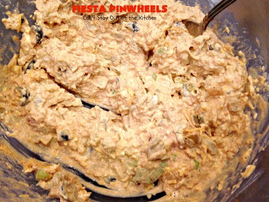 Fiesta Pinwheels | Can't Stay Out of the Kitchen | these fantastic #TexMex #Pinwheels are the perfect #appetizer for game days, #tailgating parties or potlucks. They're easy to make too. #CincoDeMayo #tortillas