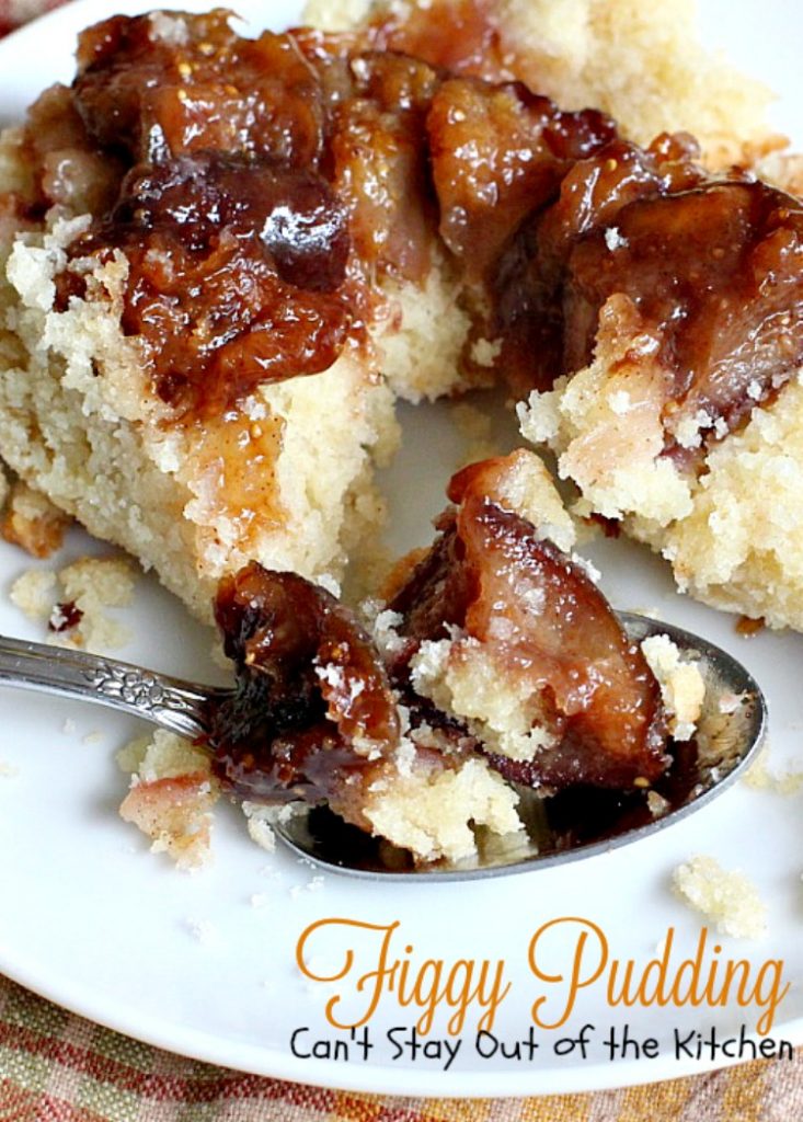 Figgy Pudding | Can't Stay Out of the Kitchen | celebrate the #holidays with this spectacular #dessert. #figs #cobbler