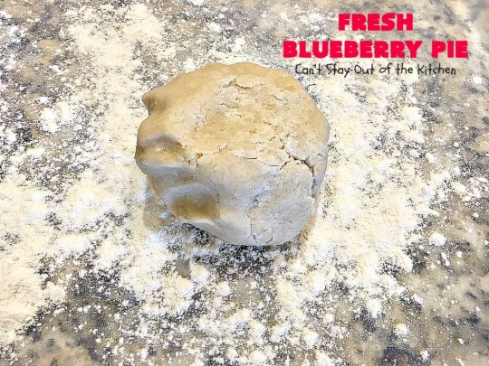 Fresh Blueberry Pie | Can't Stay Out of the Kitchen | this amazing #blueberrypie #recipe can be made in about 15-20 minutes! It's terrific for company or #holidays like #FathersDay or #FourthofJuly. Our company raved over this delicious #pie. #dessert