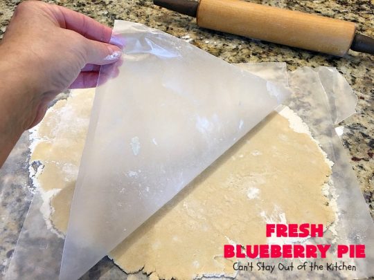 Fresh Blueberry Pie | Can't Stay Out of the Kitchen | this amazing #blueberrypie #recipe can be made in about 15-20 minutes! It's terrific for company or #holidays like #FathersDay or #FourthofJuly. Our company raved over this delicious #pie. #dessert