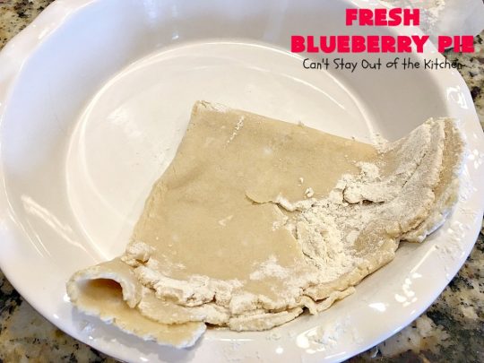 Fresh Blueberry Pie | Can't Stay Out of the Kitchen | this amazing #blueberrypie #recipe can be made in about 15-20 minutes! It's terrific for company or #holidays like #FathersDay or #FourthofJuly. Our company raved over this delicious #pie. #dessert