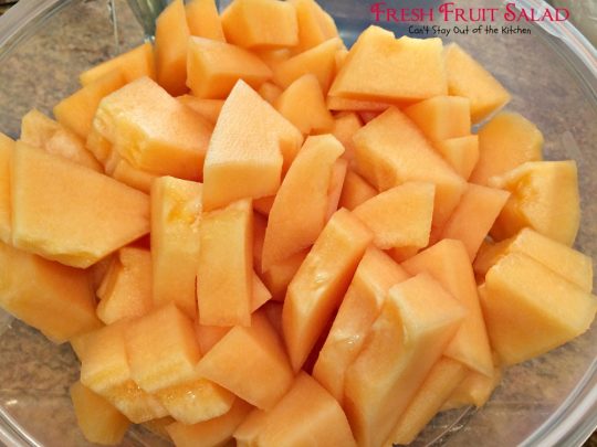 Fresh Fruit Salad | Can't Stay Out of the Kitchen | delicious #fruitsalad that's great to make for summer potlucks & #holidays. #fruit #salad #glutenfree #vegan