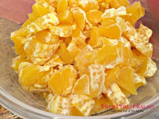 Fresh Fruit Salad | Can't Stay Out of the Kitchen | delicious #fruitsalad that's great to make for summer potlucks & #holidays. #fruit #salad #glutenfree #vegan