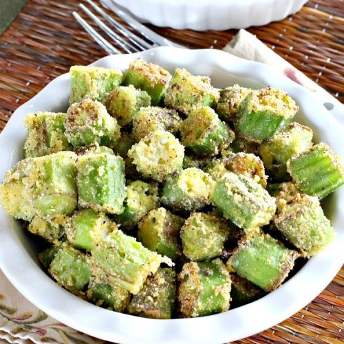 Fried Okra | Can't Stay Out of the Kitchen | this fantastic #Southern-style indulgence is a terrific side dish for steak, chicken or pork chops. This pan-fried version is #Vegan, #GlutenFree & incredibly easy. #FriedOkra #SideDish