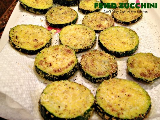 Fried Zucchini | Can't Stay Out of the Kitchen | this is the most delicious way to serve #zucchini. It's quick & easy & absolutely mouthwatering. #GlutenFree #SideDish #FriedZucchini #GlutenFreeSideDish #Southern #cornmeal #SouthernSideDish