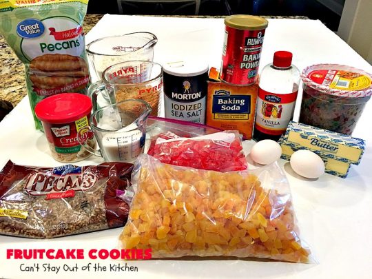 Fruitcake Cookies | Can't Stay Out of the Kitchen | we couldn't believe how fantastic these #Christmas #cookies were. They're great for #holiday baking. #cherries #apricots #fruitcake #dessert
