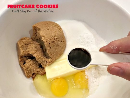 Fruitcake Cookies | Can't Stay Out of the Kitchen | we couldn't believe how fantastic these #Christmas #cookies were. They're great for #holiday baking. #cherries #apricots #fruitcake #dessert