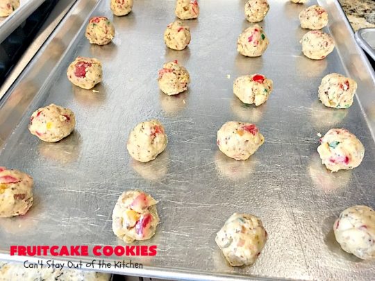 Fruitcake Cookies | Can't Stay Out of the Kitchen | we couldn't believe how fantastic these #Christmas #cookies were. They're great for #holiday baking. #cherries #apricots #fruitcake #dessert