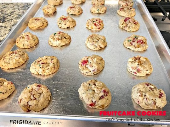 Fruitcake Cookies | Can't Stay Out of the Kitchen | we couldn't believe how fantastic these #Christmas #cookies were. They're great for #holiday baking. #cherries #apricots #fruitcake #dessert