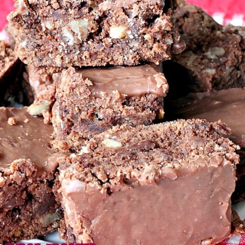 Fudge Frosted Brownies | Can't Stay Out of the Kitchen