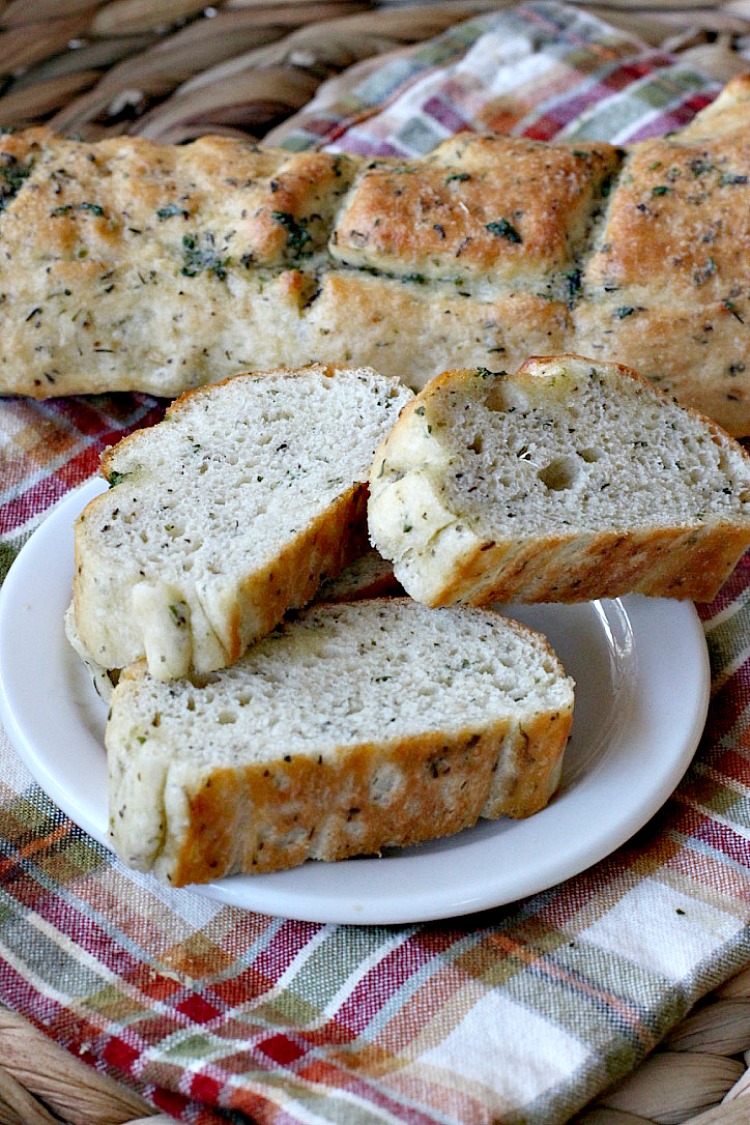 Garlic Herb French Bread | Can't Stay Out of the Kitchen