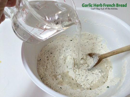 Garlic Herb French Bread | Can't Stay Out of the Kitchen | This is the best homemade #frenchbread you'll ever eat! Filled with all kinds of herbs and garlic, this bread is a great side for anything #Italian. #bread