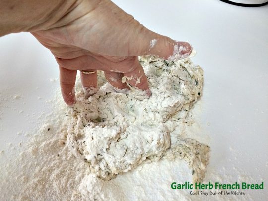 Garlic Herb French Bread | Can't Stay Out of the Kitchen | This is the best homemade #frenchbread you'll ever eat! Filled with all kinds of herbs and garlic, this bread is a great side for anything #Italian. #bread
