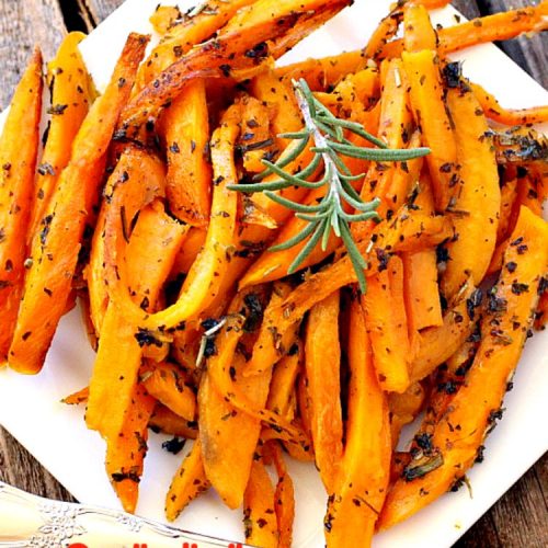 Garlic Italian Sweet Potato Fries | Can't Stay Out of the Kitchen | one of my favorite ways to prepare #sweetpotatoes. Awesome side dish that's great for the #holidays, too. #glutenfree #vegan