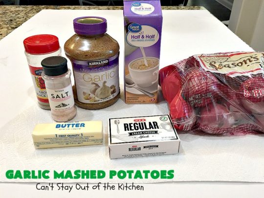 Garlic Mashed Potatoes | Can't Stay Out of the Kitchen | this is the best #recipe for #GarlicMashedPotatoes ever! Easy, yet so scrumptious you'll be drooling over every bite. Terrific for company or #holiday dinners like #Easter, #MothersDay or #FathersDay. #garlic #GlutenFree #SideDish #MashedPotatoes #HolidaySideDish