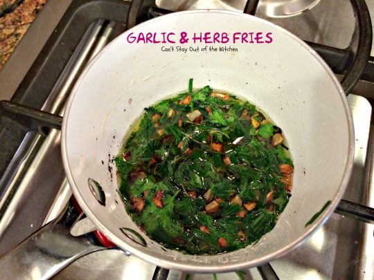 Garlic and Herb Fries | Can't Stay Out of the Kitchen | these oven #fries are succulent and amazing! Quick and easy, too. #Frenchfries #potatoes #glutenfree
