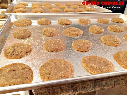 Ginger Crinkles | Can't Stay Out of the Kitchen | these classic #cookies are favorites for #holiday baking and #Christmas cookie exchanges. #dessert