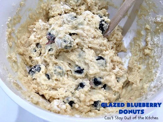Glazed Blueberry Donuts | Can't Stay Out of the Kitchen | if you want to wow your family & friends, make these heavenly #blueberry #donuts for #breakfast. They're absolutely spectacular. #Holiday #HolidayBreakfast #CompanyBreakfast #BlueberryDonuts #GlazedBlueberryDonuts 