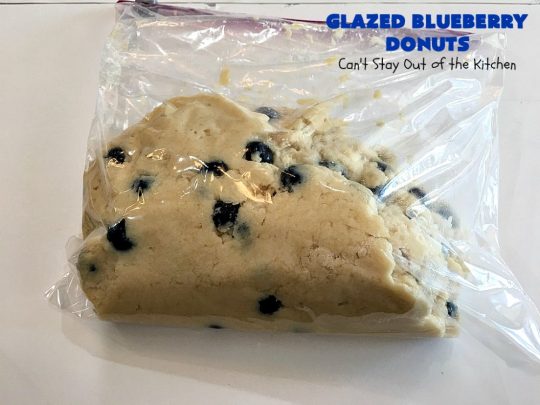 Glazed Blueberry Donuts | Can't Stay Out of the Kitchen | if you want to wow your family & friends, make these heavenly #blueberry #donuts for #breakfast. They're absolutely spectacular. #Holiday #HolidayBreakfast #CompanyBreakfast #BlueberryDonuts #GlazedBlueberryDonuts 
