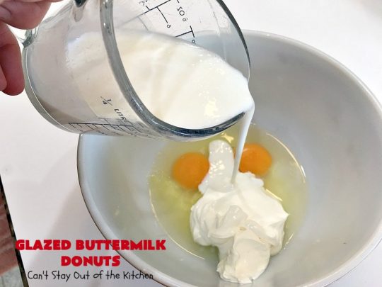 Glazed Buttermilk Donuts | Can't Stay Out of the Kitchen | these fantastic #donuts are the perfect comfort food for a #holiday, company or weekend #breakfast. You'll be drooling over every bite! #buttermilk #ButtermilkDonuts #EasterBreakfast #MothersDayBreakfast #GlazedButtermilkDonuts 