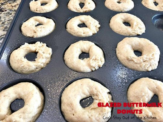 Glazed Buttermilk Donuts | Can't Stay Out of the Kitchen | these fantastic #donuts are the perfect comfort food for a #holiday, company or weekend #breakfast. You'll be drooling over every bite! #buttermilk #ButtermilkDonuts #EasterBreakfast #MothersDayBreakfast #GlazedButtermilkDonuts 