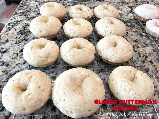 Glazed Buttermilk Donuts | Can't Stay Out of the Kitchen | these fantastic #donuts are the perfect comfort food for a #holiday, company or weekend #breakfast. You'll be drooling over every bite! #buttermilk #ButtermilkDonuts #EasterBreakfast #MothersDayBreakfast #GlazedButtermilkDonuts 