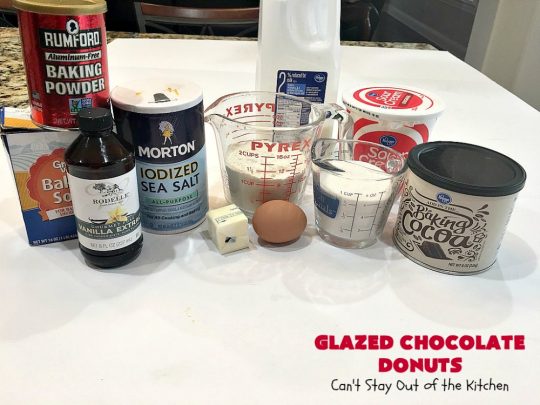 Glazed Chocolate Donuts | Can't Stay Out of the Kitchen | these mouthwatering #donuts are the ultimate in comfort food! They're glazed with a vanilla icing and so delicious you won't be able to stay out of them! #Chocolate #ChocolateDonuts #Breakfast #Holiday #HolidayBreakfast #Brunch #GlazedChocolateDonuts