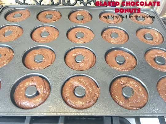 Glazed Chocolate Donuts | Can't Stay Out of the Kitchen | these mouthwatering #donuts are the ultimate in comfort food! They're glazed with a vanilla icing and so delicious you won't be able to stay out of them! #Chocolate #ChocolateDonuts #Breakfast #Holiday #HolidayBreakfast #Brunch #GlazedChocolateDonuts
