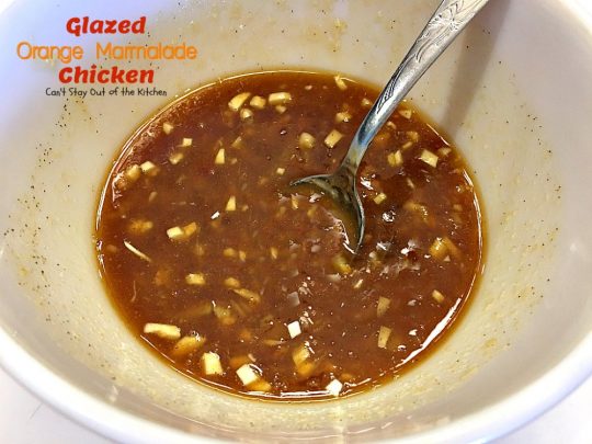 Glazed Orange Marmalade Chicken | Can't Stay Out of the Kitchen | this scrumptious sweet & spicy #chicken entree can be oven ready in about 5 minutes. Quick, easy & tasty. #glutenfree #orangemarmalade