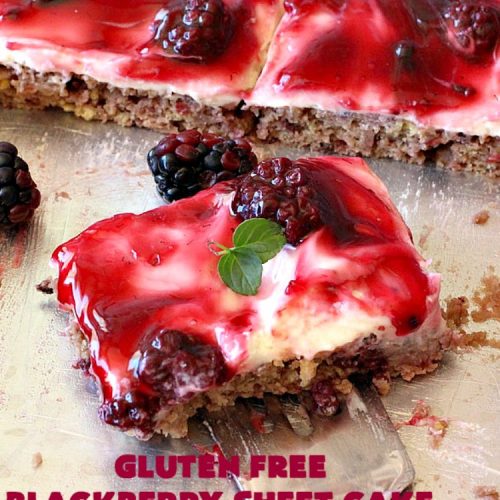 Gluten Free Blackberry Sheet Cake | Can't Stay Out of the Kitchen | your family will never believe this spectacular #cake is #GlutenFree! It's made with #BlackberryPieFilling & has a #CreamCheese icing to die for. Great for the #holidays. #dessert #SheetCake #HolidayDessert #GlutenFreeBlackberrySheetCakeGluten Free Blackberry Sheet Cake | Can't Stay Out of the Kitchen | your family will never believe this spectacular #cake is #GlutenFree! It's made with #BlackberryPieFilling & has a #CreamCheese icing to die for. Great for the #holidays. #dessert #SheetCake #HolidayDessert #GlutenFreeBlackberrySheetCake