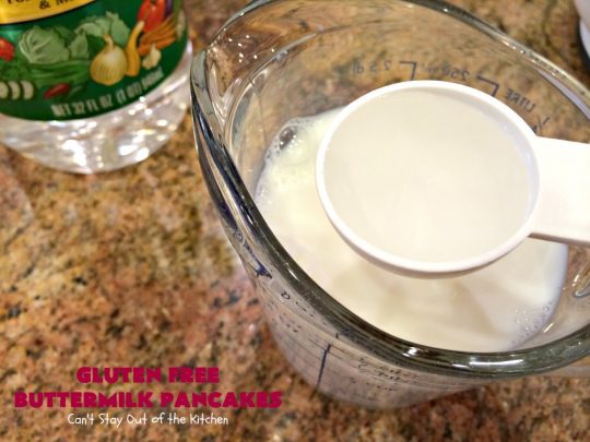 Gluten Free Buttermilk Pancakes | Can't Stay Out of the Kitchen | these amazing #pancakes are so quick & easy to whip up. They're terrific for #holidays or company especially if you need #GlutenFree options. #GlutenFreeButtermilkPancakes #ButtermilkPancakes
