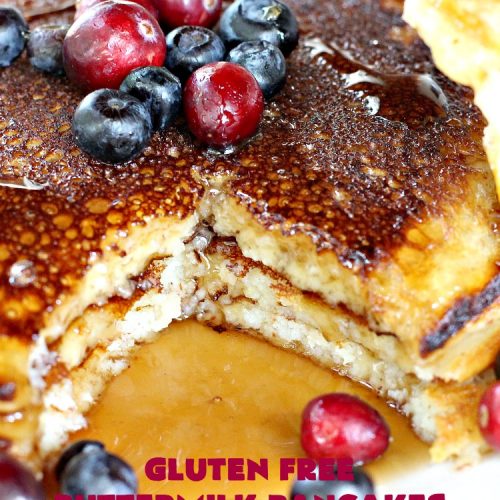 Gluten Free Buttermilk Pancakes | Can't Stay Out of the Kitchen | these amazing #pancakes are so quick & easy to whip up. They're terrific for #holidays or company especially if you need #GlutenFree options. #GlutenFreeButtermilkPancakes #ButtermilkPancakes