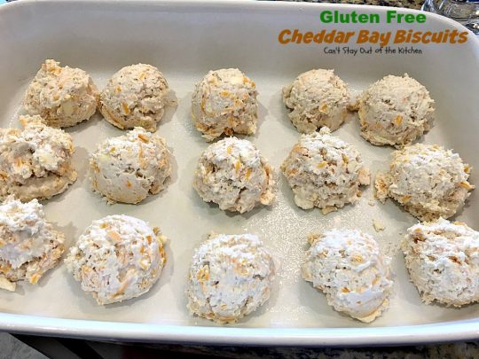 Gluten Free Cheddar Bay Biscuits | Can't Stay Out of the Kitchen | these #copycat #RedLobster #CheddarBayBiscuits are awesome! Loved this #glutenfree version. Great for a #holiday #breakfast too. #biscuits