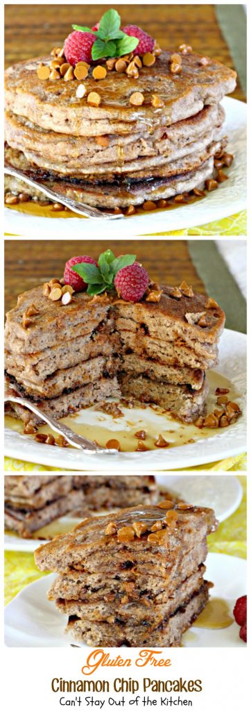 Gluten Free Cinnamon Chip Pancakes | Can't Stay Out of the Kitchen