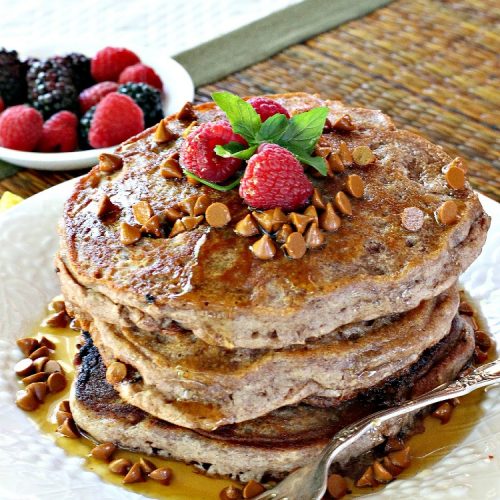 Gluten Free Cinnamon Chip Pancakes | Can't Stay Out of the Kitchen